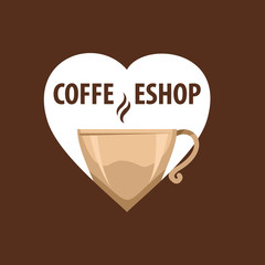 Coffee Shop Logo Design Element in Vintage Style for Logotype, Label, Badge and other design. Bean retro vector illustration.