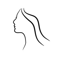 silhouette beautiful female