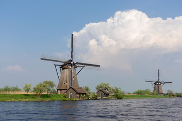windmills at Kinderdijk in Holland, Netherlands - 216701013