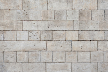 Texture of old gray stone bricks.