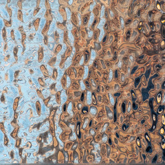 Pattern texture of polish fluted metal.