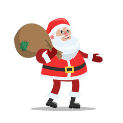 Funny cute Santa Claus