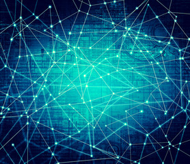 Best Internet Concept of global business.Technological backgroun