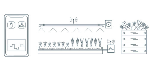 Smart farm and agriculture. New technologies.