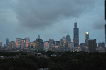 Fototapeta na wymiar Chicago+downtown+westside