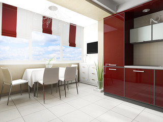 modern domestic Kitchen