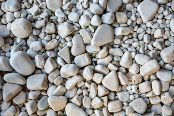 background with dry round reeble stones