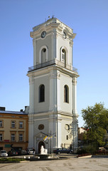 Clock tower in Przemysl. Poland