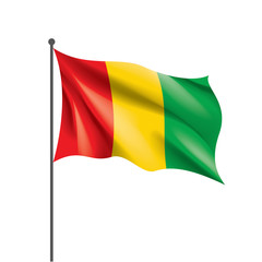 guinea flag, vector illustration
