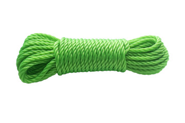 Green rope isolated on white / with clipping path