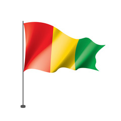 guinea flag, vector illustration