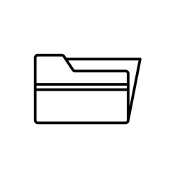 Folder Icon. Outline Icon Linear Style