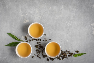 Obraz na płótnie Canvas green oolong tea