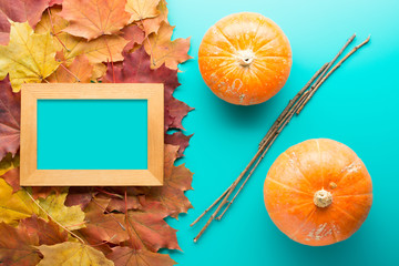 Composition of percent symbol in autumnal leaves