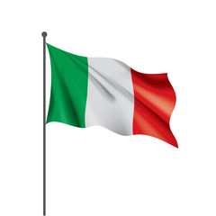 Italy flag, vector illustration