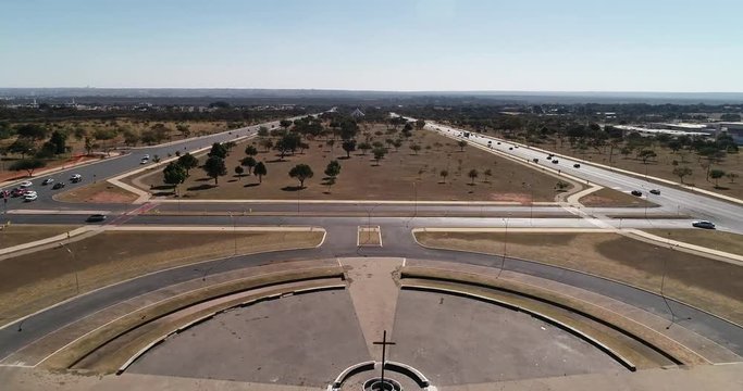 Vista a&eacute;rea da Pra&ccedil;a do Cruzeiro, Bras&iacute;lia