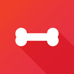 Bone vector icon. Pet food symbol. Logo graphic design concept. Logotype, icon, template in web and print