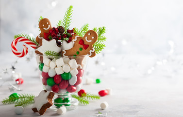 Christmas cookies and sweets .