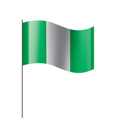 Nigeria flag, vector illustration