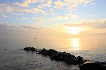 Konzept Seebestattung, Trauerkarte, Todesanzeigen