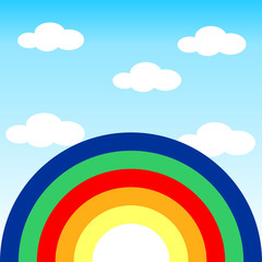 Obraz premium Rainbow in the clouds.