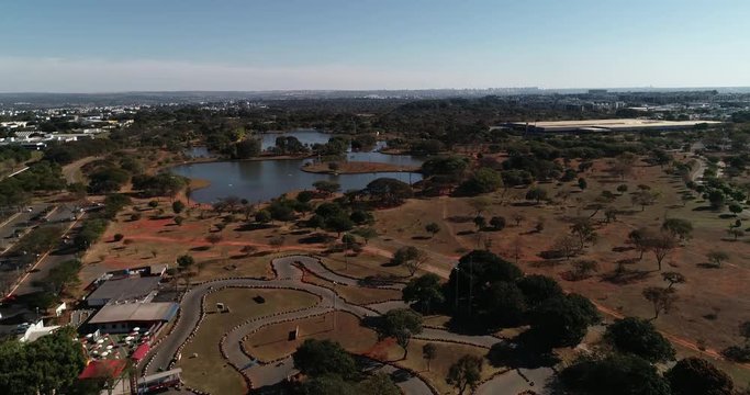 Vista a&eacute;rea do Parque da Cidade, Bras&iacute;lia