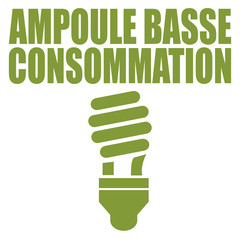 Logo ampoule basse consommation.