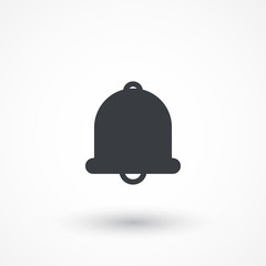 Alarm Bell vector icon. Alert sign. Fire emergency ring symbol