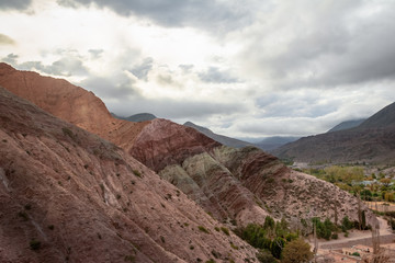 Hill of Seven Colors (Cerro de los siete colores) at Purmamarca town - Purmamarca, Jujuy, Argentina