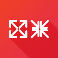Arrows full screen sign vector icon. Direction sign
