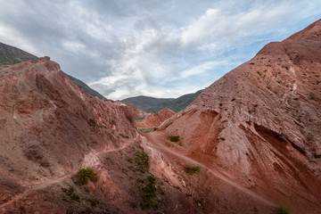 Mountains and landscape of Purmamarca - Purmamarca, Jujuy, Argentina