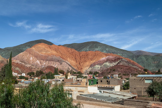 Hill of Seven Colors (Cerro de los siete colores) at Purmamarca town - Purmamarca, Jujuy, Argentina