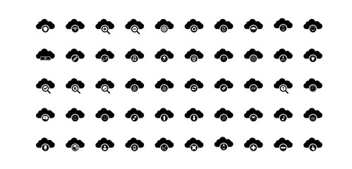 Cloud computing icons