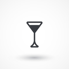 Bar Shop vector icon. Drink sign. Cocktail symbol
