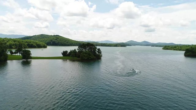 Aerial Video of Lake Chatuge