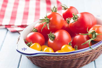 Tasty various tomatoes.