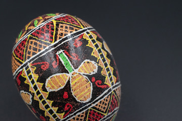 Pysanka is a Ukrainian Easter Egg decorated with traditional Ukrainian folk designs using a wax-resist method.