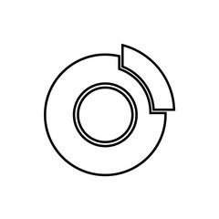 Disk brake icon illustration