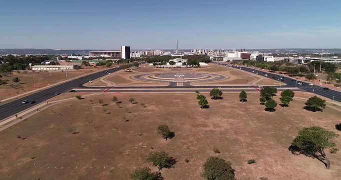 Vista a&eacute;rea da Pra&ccedil;a do Cruzeiro e Pra&ccedil;a do Buriti