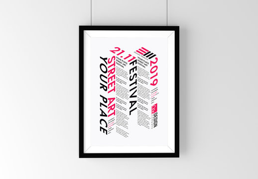 Dimensional Typographic Poster Layout