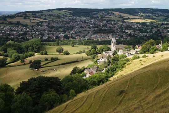View to Stroud, Gloucestershire, England