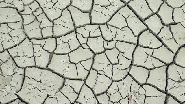 Dry lake with natural texture of cracked clay. Death Valley field