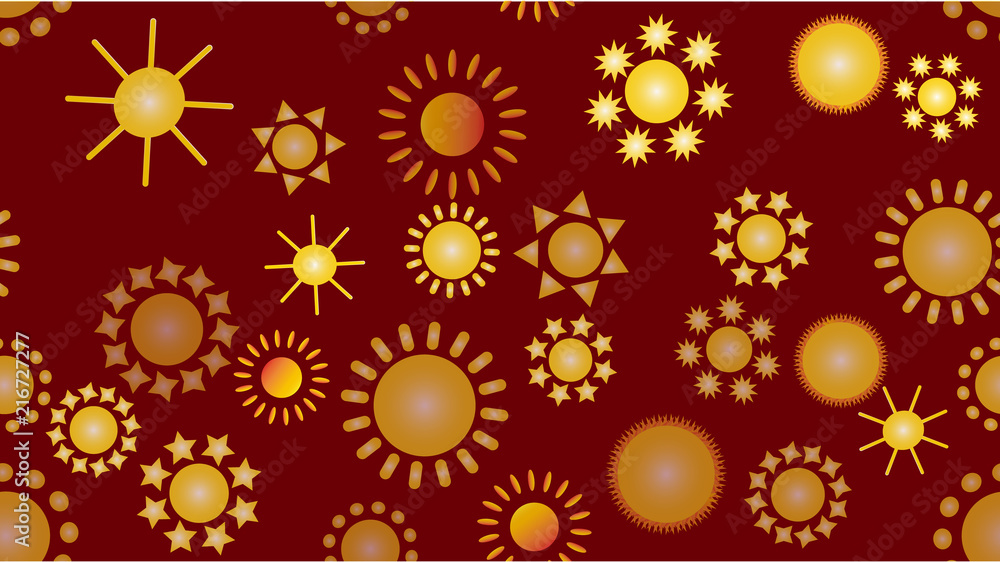 Poster the texture of the pattern is seamless from a multitude of warm bright cheerful variegated beautiful