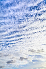view of stratocumulus clouds