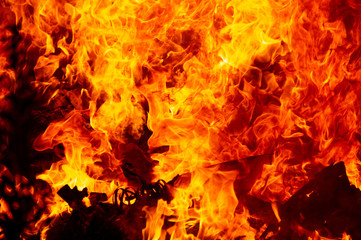 Obraz na płótnie Canvas blaze fire flame texture background