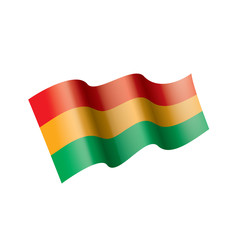 Fototapeta premium Bolivia flag, vector illustration