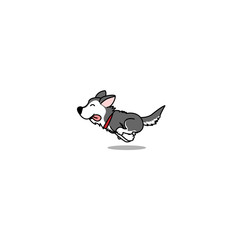 Cute siberian husky running, vector illustration © Totostarkk9456