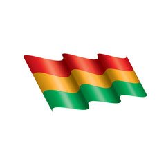 Naklejka premium Bolivia flag, vector illustration