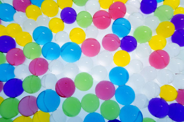  colorful multicolored balls on white background