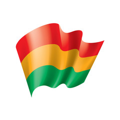 Bolivia flag, vector illustration